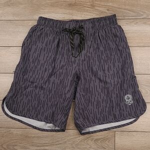 ZERO FOXTROT Grey Striped‎ Military Small 9" Mens Athletic Workout Shorts NWOT